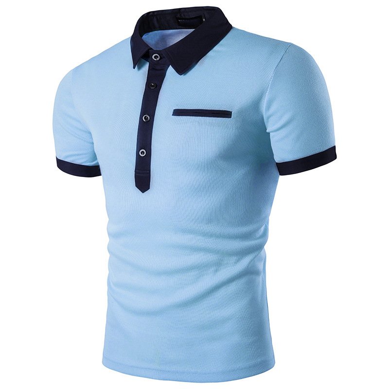 2022 spot men's casual polo shirt short sleeve t-shirt European code for foreign trade 029